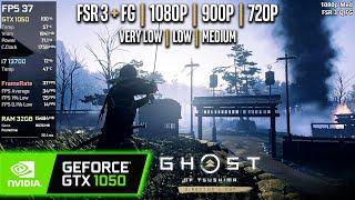 GTX 1050 | Ghost of Tsushima - 1080p, 900p, 720p, FSR 3 + FG - Medium, Low, Very Low