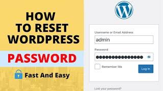 How to reset your wordpress admin password Easy and Fast