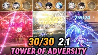 30/30 Tower of Adversity 2.1 Highlights (CAMELLYA x CARLOTTA x PHOEBE HYPERCARRY) | Wuthering Waves