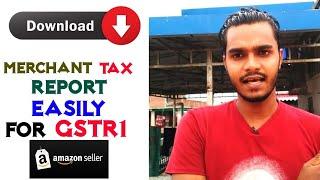 Download Merchant Tax Report (MTR) from Amazon, for GSTR1 Filing, latest month tax report on Time 