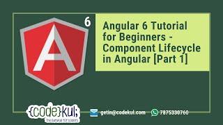 Angular 6 Tutorial for Beginners - Component Lifecycle in Angular [Part 1]