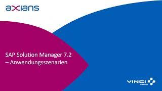 WebCast: SAP Solution Manager 7.2 – Mythen, Fakten und Quick Wins