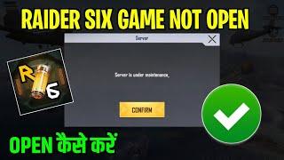 Raider Six Game Server Is Under Maintenance Problem | Raider Six Game Not Opening | Raider Six Game