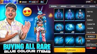 Free Fire Buying All Blue Colours Items Blue Criminal Bunny Bundle 20000 Diamonds-Garena Free Fire