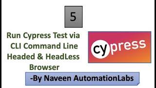 Run Cypress Test via Command Line ||Headed & HeadLess Browser || Run single or bundle tests - Part 5