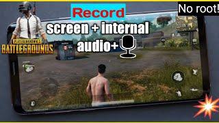 How to Record PUBG Mobile Internal Audio On Android | Record Internal + Voice Audio In PUBG Mobile