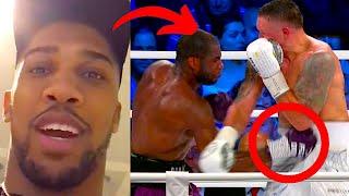 BOXERS REACT TO OLEKSANDR USYK VS DANIEL DUBOIS | Usyk Wins via Low Blow Punch Reaction