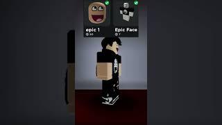 Making a fake cheap epic face outfit roblox! #shorts #trending #roblox