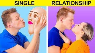 Single vs Relationship / 12 Situations Everyone Can Relate To