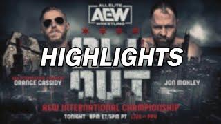 Jon Moxley vs. Orange Cassidy | ALL OUT 2023 | Highlights |