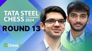 THE FINALE: Battle For Wimbledon of Chess! Ft. Vidit, Anish, Gukesh, Nodirbek! Tata Steel 2024 Rd 13