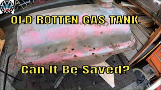 Can we save this old rotten gas tank? DIY Volksrod – Baja / Franken Beetle Build - 1960 VW Beetle 12