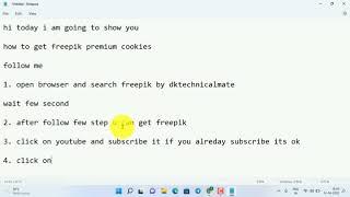 Freepik cookies 2022 updated / how to use