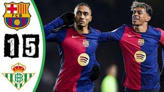 Barcelona vs Real Betis 5-1 - All Goals &Highlights - 2024 LIGA