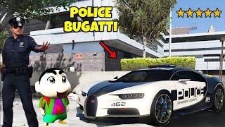 GTA 5 : FRANKLIN AND SHINCHAN STEALING POLICE SUPERCAR  FROM POLICE STATION