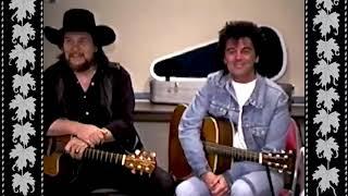 WAYLON JENNINGS & MARTY STUART - Waymore's Blues (Backstage 1991)