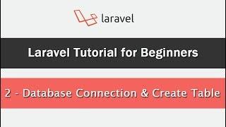 Laravel Tutorial for Beginners - Database Connection & Create Table