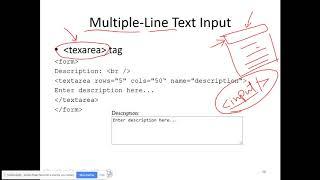 025 working with Multi line text input in HTML