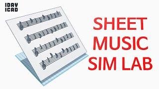 [1DAY_1CAD] SHEET MUSIC - SIM LAB (Tinkercad : Know-how / Style / Education)