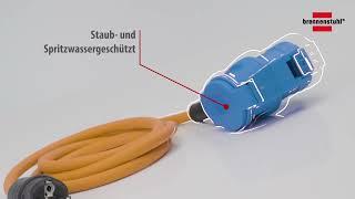 brennenstuhl® Camping CEE Adapterleitung mit Schutzkontakt-Stecker und CEE-Winkelkupplung