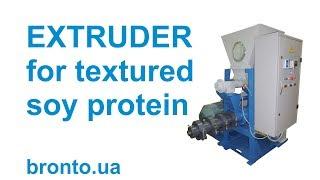 Extruder for TSP(TVP) soy chunks, soy nuggets