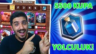 5500 KUPAYA YOLCULUK! - Clash Royale Kupa Kasma