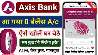 Axis Bank Zero balance Savings Account Opening Online Full Prosess Axis Bank Amaze Savings account