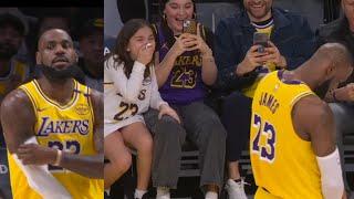 LeBron James made young fan cry after seeing him courtside for first time!