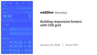 Building responsive footers with CSS grid