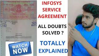 Infosys Service Agreement | Service agreement kaise bhare | How to fill infosys service agreement?