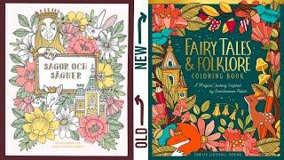 Fairytales & Folklore Colouring Book Review | Reprint of Sagor Och Sägner by Emelie Lidehäll Öberg