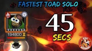 45 Secs - Fastest Toad Solo | #Record #Speedrun