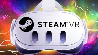 EASY & FREE Way To Play SteamVR (PC VR) On Quest 3 and Quest 2!