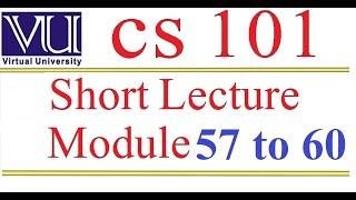 CS101 short lecture 16