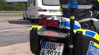 Achtung Kontrolle! Autobahnpolizei führt Kontrollen zum Ferienstart durch. Im Visier heute: Camper