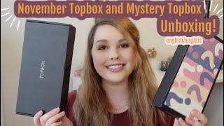 November TOPBOX and MYSTERY TOPBOX UNBOXING!!! (english/anglais) Canadian monthly subscription box