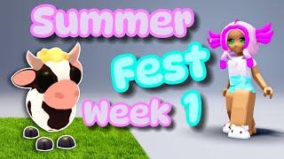 🟣 adopt me live stream ️ SUMMER FEST Week One!  New Pets & minigame