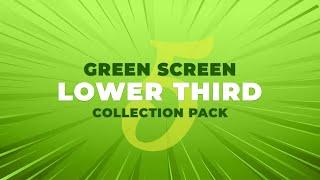 Lower Third Pack 5 | 3D Lower Third | Green Screen Motion Graphics Pack HD | 2019