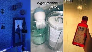 aesthetic night routine- tiktok compilation