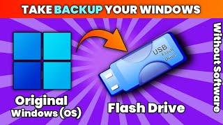 Take Backup of Original Windows10 (OS) to USB flash drive | Backup windows to External Hard Drive