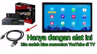 cara menonton YouTube di SET TOP BOX  || hanya menggunakan kabel data