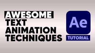 SUPER QUICK Pro Text Animation Techniques in Adobe After Effects | Tutorial