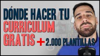 Dónde hacer tu currículum GRATIS | Miles de plantillas premium gratuitas