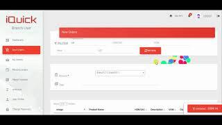 New Order Using Branch User (iQuick)