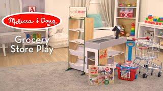 Melissa & Doug Fresh Mart Grocery Store | Pretend Play Promotes Language & Social Development