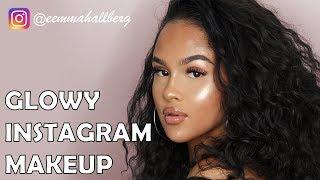 EEMMAHALLBERG INSTAGRAM HIGHLIGHTER MAKEUP LOOK