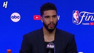 Jayson Tatum talks BIG Game 1 Win vs Mavericks, FULL Postgame Interview 