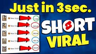 Short Viral in 3sec. | How to viral Short Video on Youtube | Short Video Viral Tips and tricks