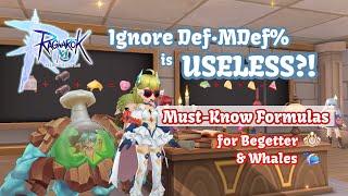 Is your Ignore Def%/MDef% TOO HIGH? Must-Know Formulas for Begetter & Whales!!