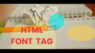 how to use font tag in html